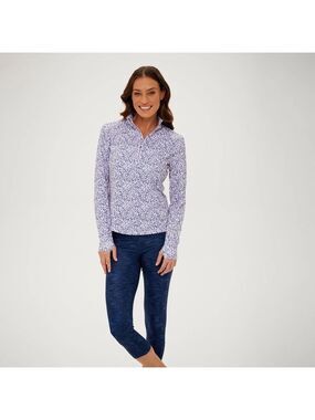 ZERO RESTRICTION Renae Long Sleeve - Charm Size M White/Pink/Blue
, White/Blue